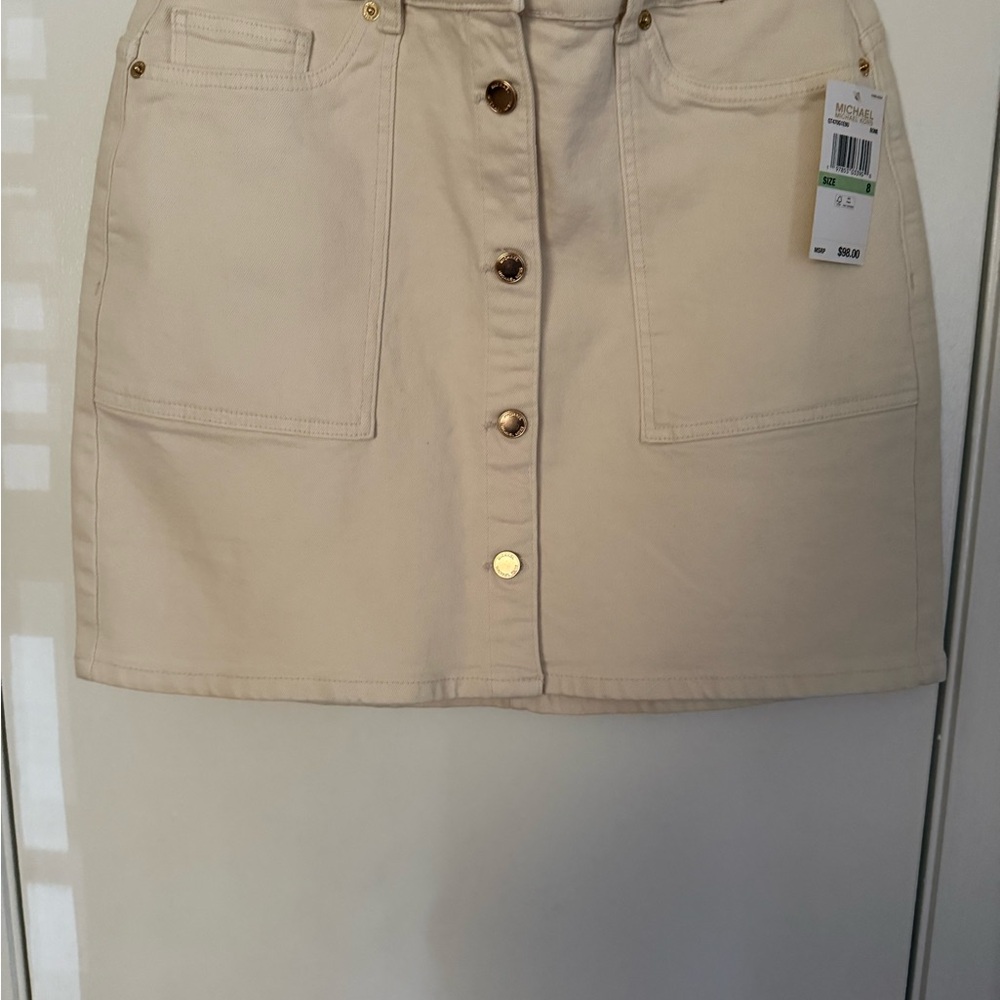 Michael Kors Cream Skirt
